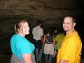 Andrea and Dennis just inside the cave